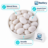 White Polished Pebbles - image 3